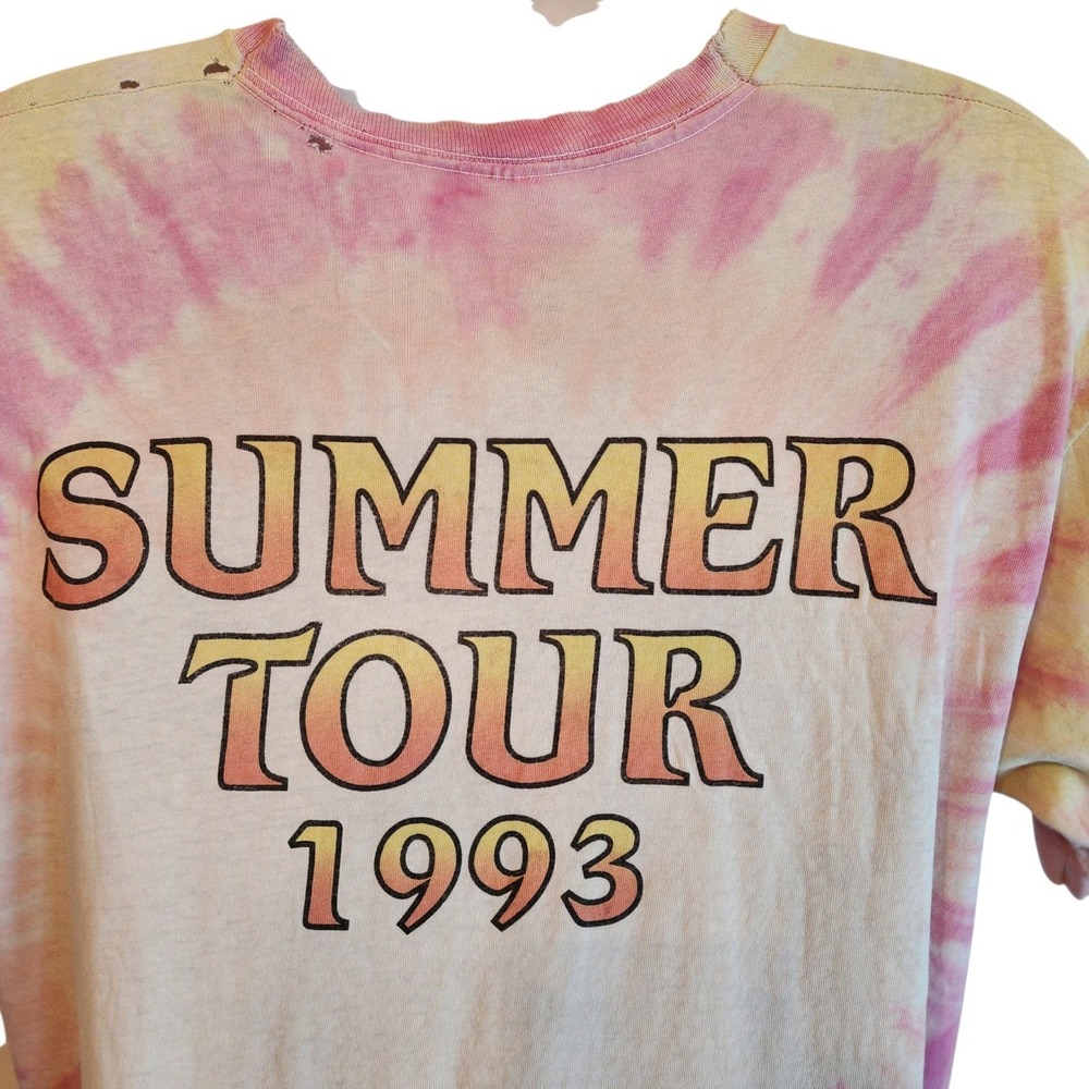 Vintage 1993 Allman Brothers Band Summer Tour Tie Dye T-Shirt Double Sided XL - Picture 5 of 8